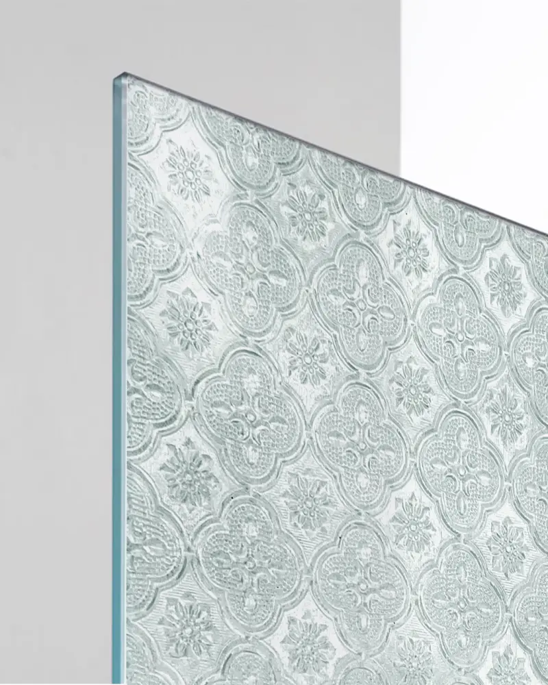 Phikun flower pattern glass